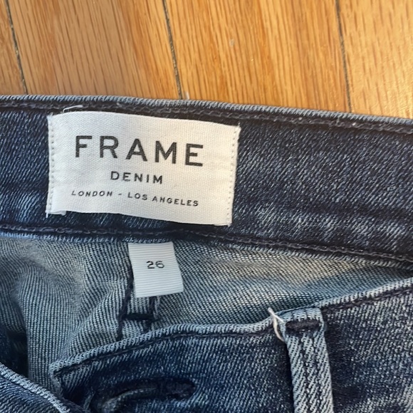 Frame Le High Skinny Jean with Rips size 26 - Picture 2 of 4